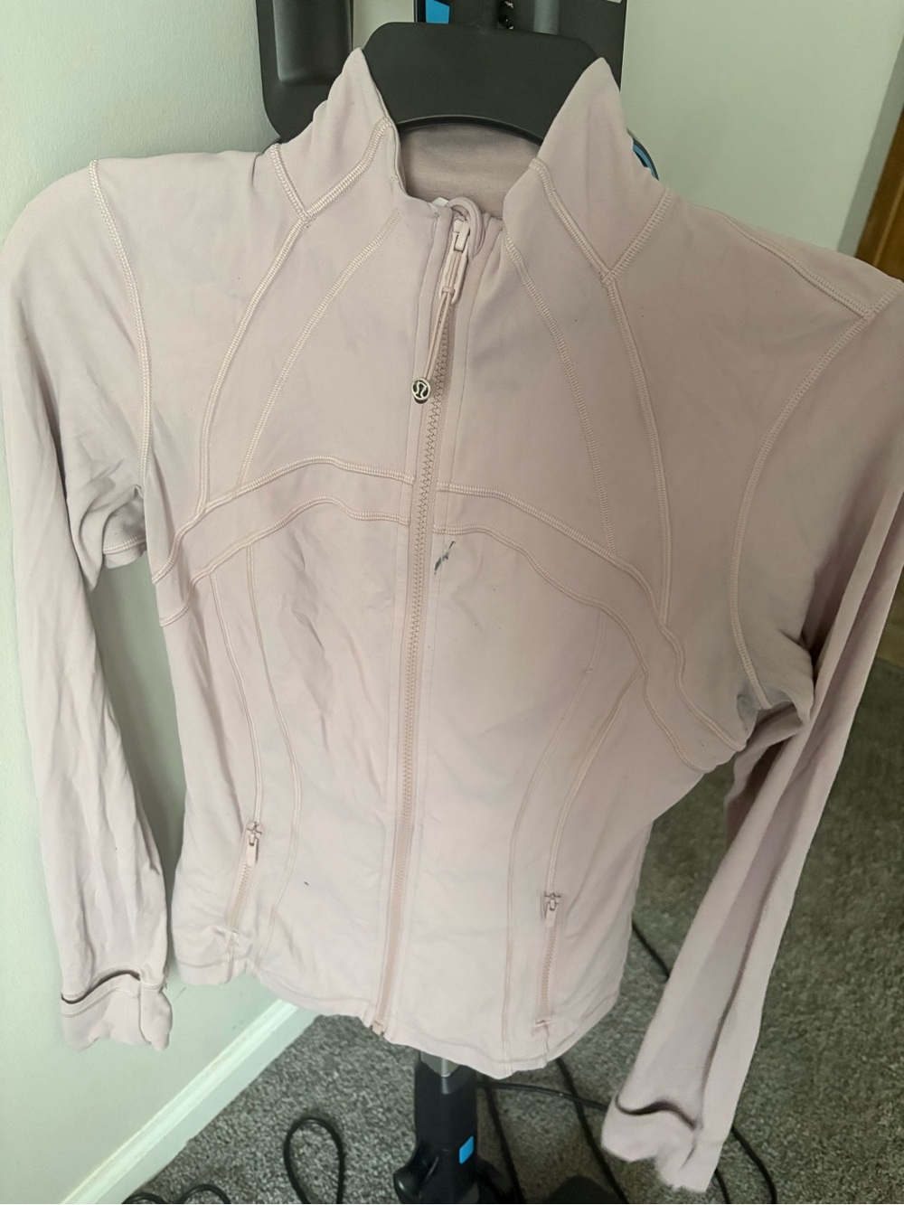 lululemon athletica Pale Pink Zip-Up Athletic Jacket